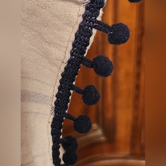 John Mark Cream and Blue Button Down Shirt - Picture 6 of 7